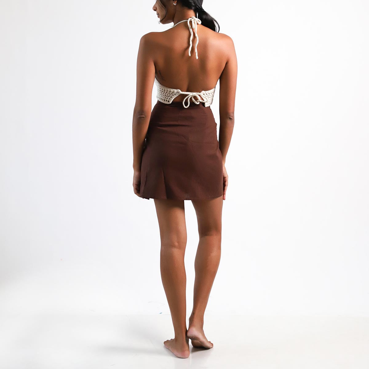 Brown Wrap Around Skirt
