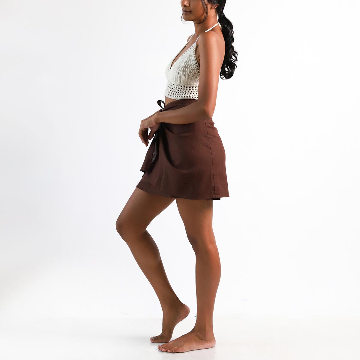 Brown Wrap Around Skirt