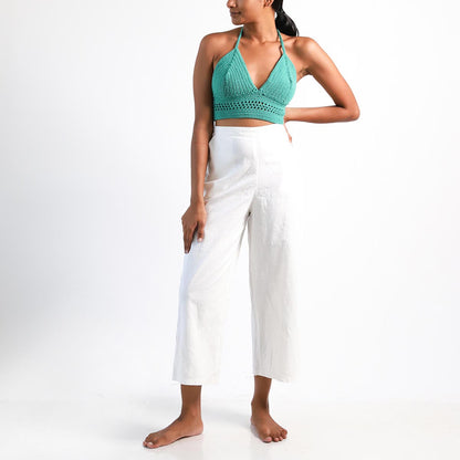 Seaweed Crotchet Bralette Top