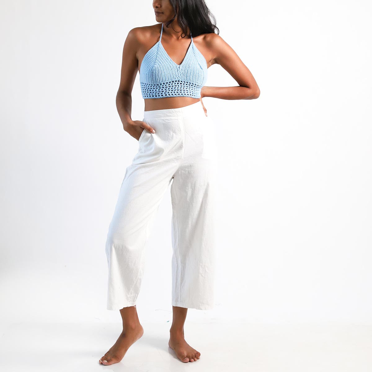 Pastel Skies Crotchet Bralette Top