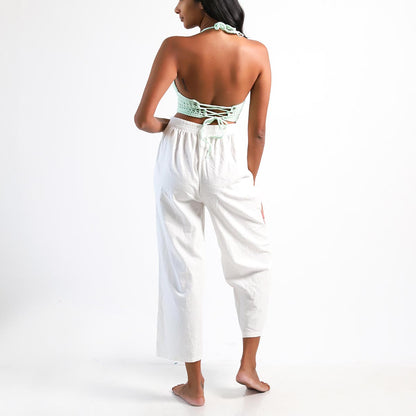 Aqua Crotchet Bralette Top