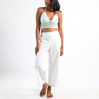 Aqua Crotchet Bralette Top