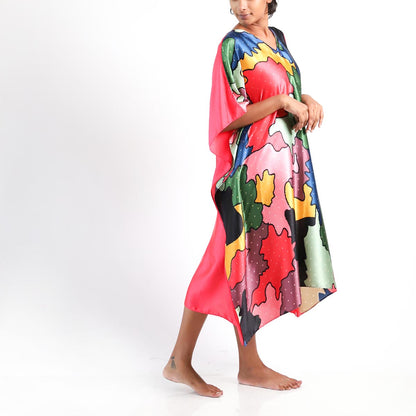 Picasso Silk Batik Kaftan
