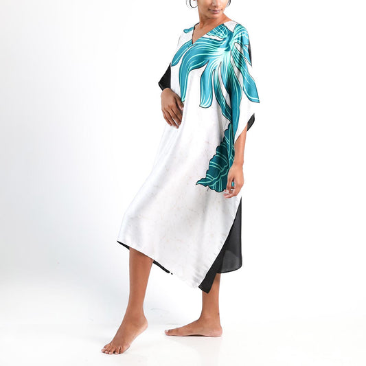 Turtle Silk Batik Kaftan