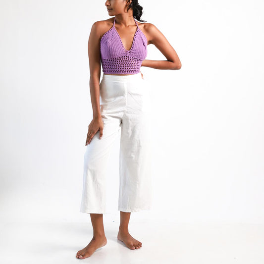 Lavendar Crotchet Bralette Top