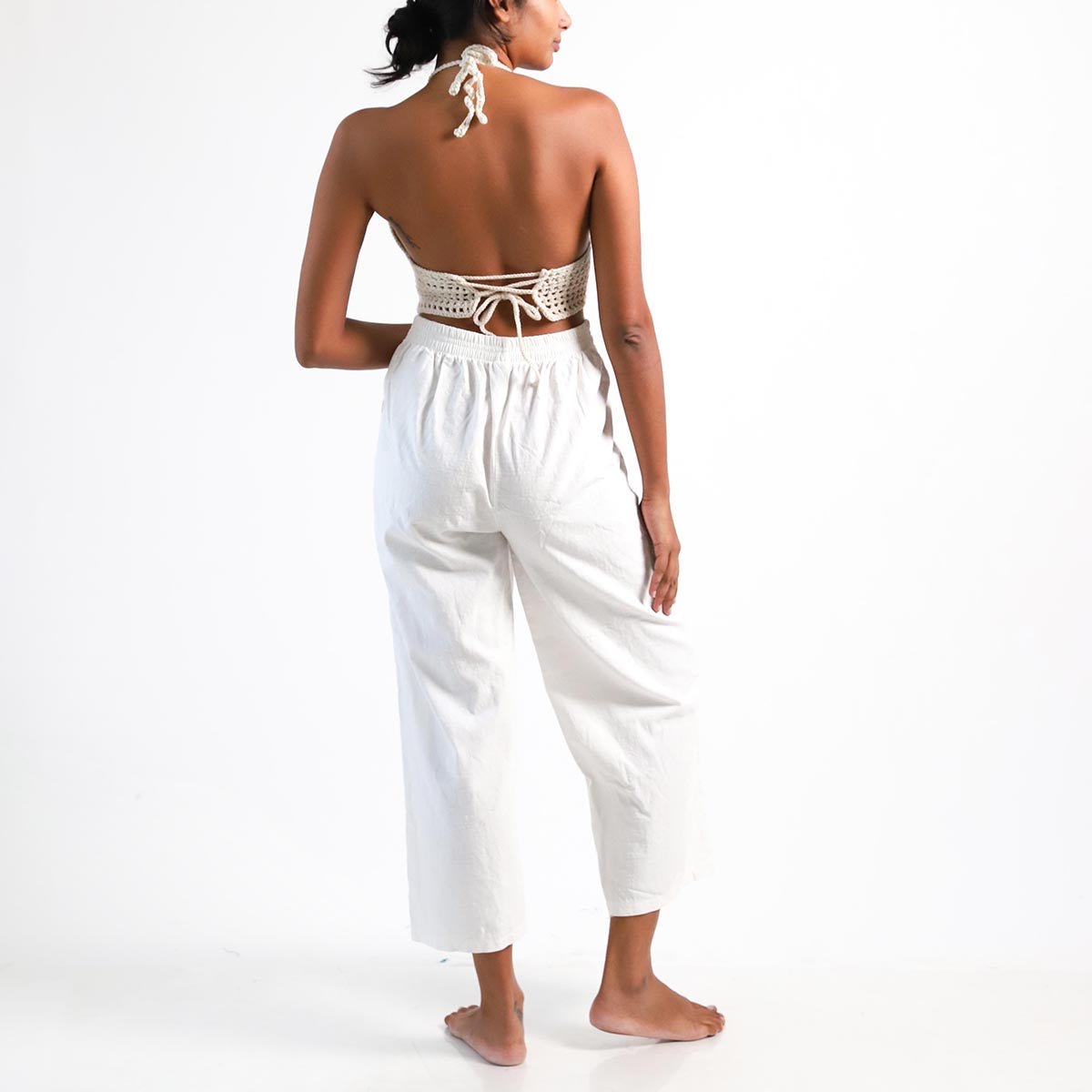 Coffee Crotchet Bralette Top