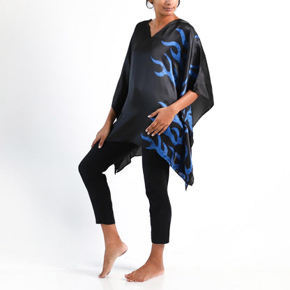 Electric Coral Batik Top