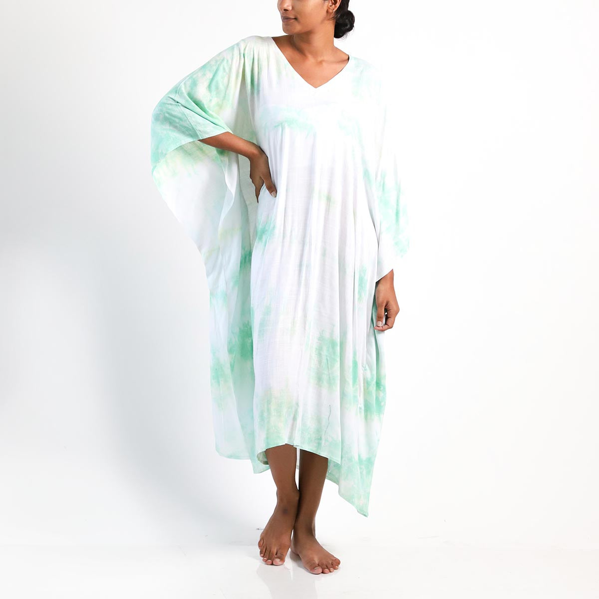 Classic Lime Batik Kaftan