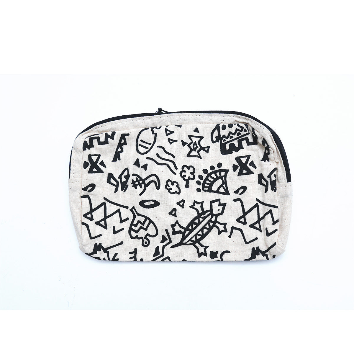 Cotton Abstract Pencil Case