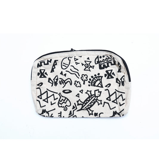 Cotton Abstract Pencil Case