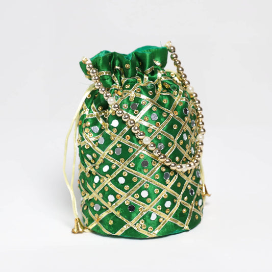 Emerald Embroided Polti Bag