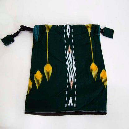 Emerald Drop Shoe Bag