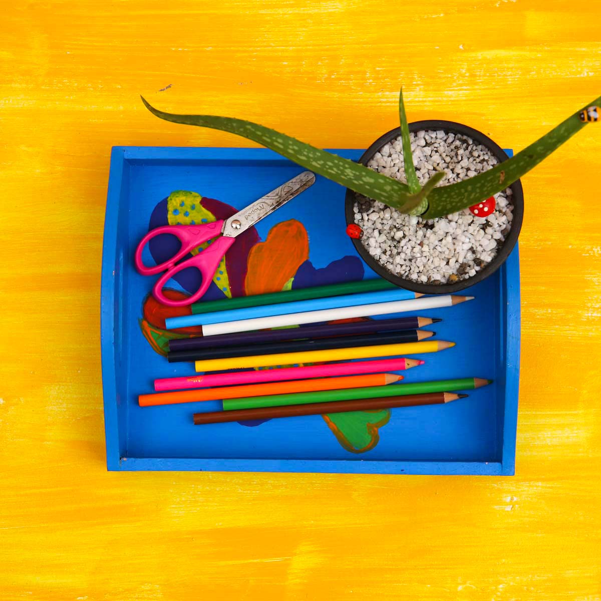 Rainbow Ellie Wooden Tray