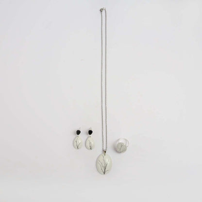 Wintry Resin Jewellery Set