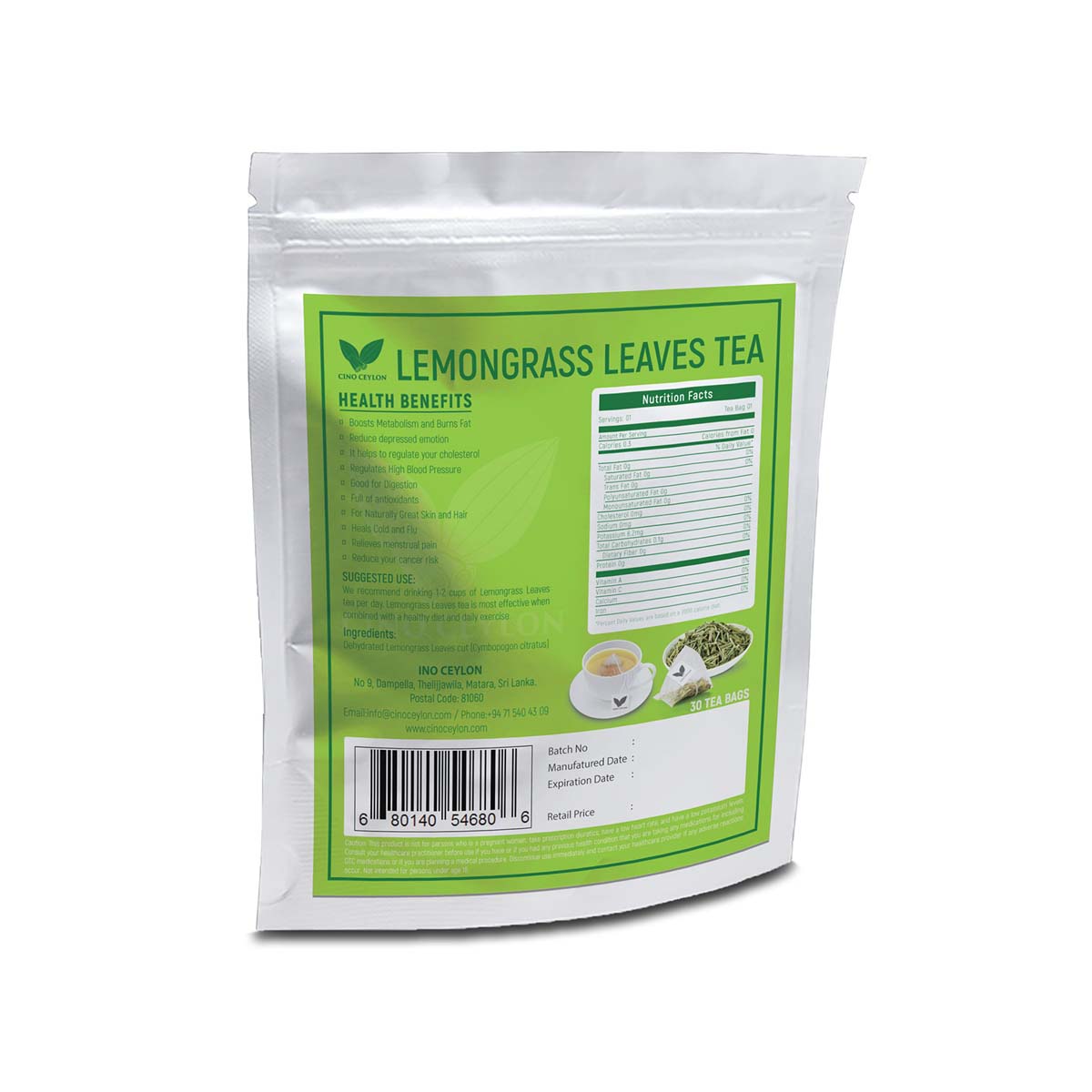 Lemongrass Leaves Tea