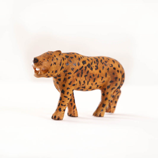 Chasing Leopard Carving