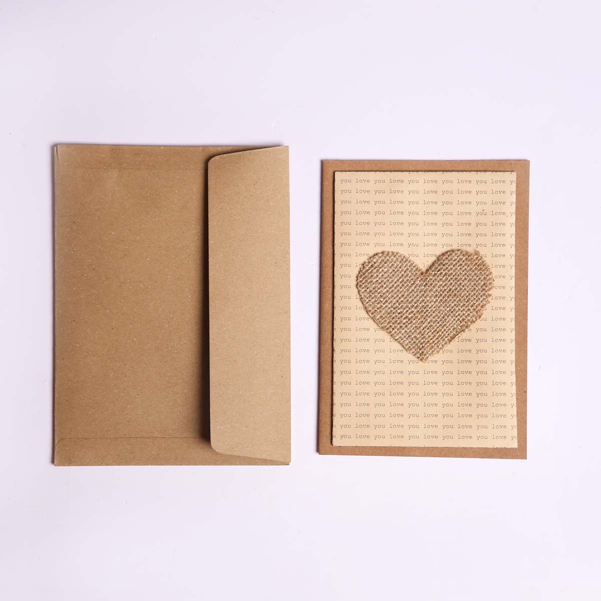 Jute Heart Card