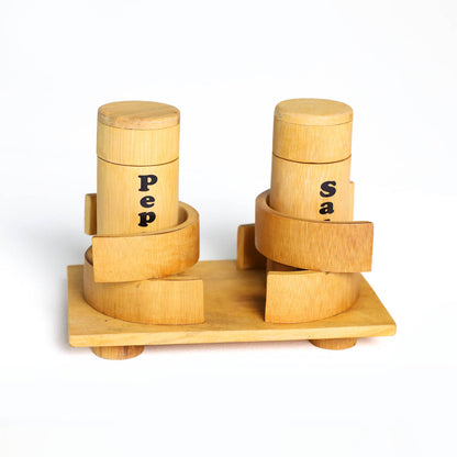 Bamboo Salt and Pepper Shaker