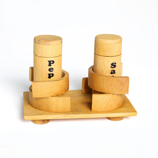 Bamboo Salt and Pepper Shaker