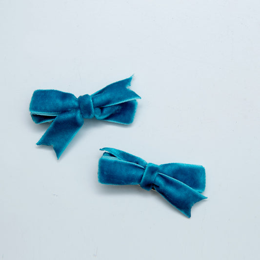 Blue Velvet Bow