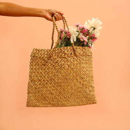 Natural Reed File Bag