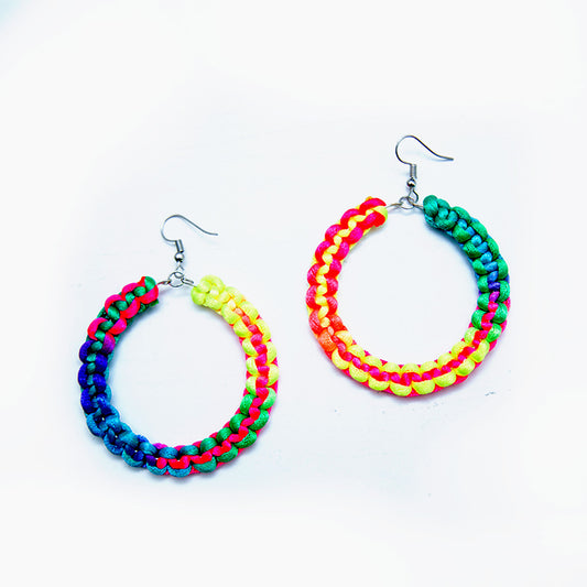 Neon Hoop Earrings