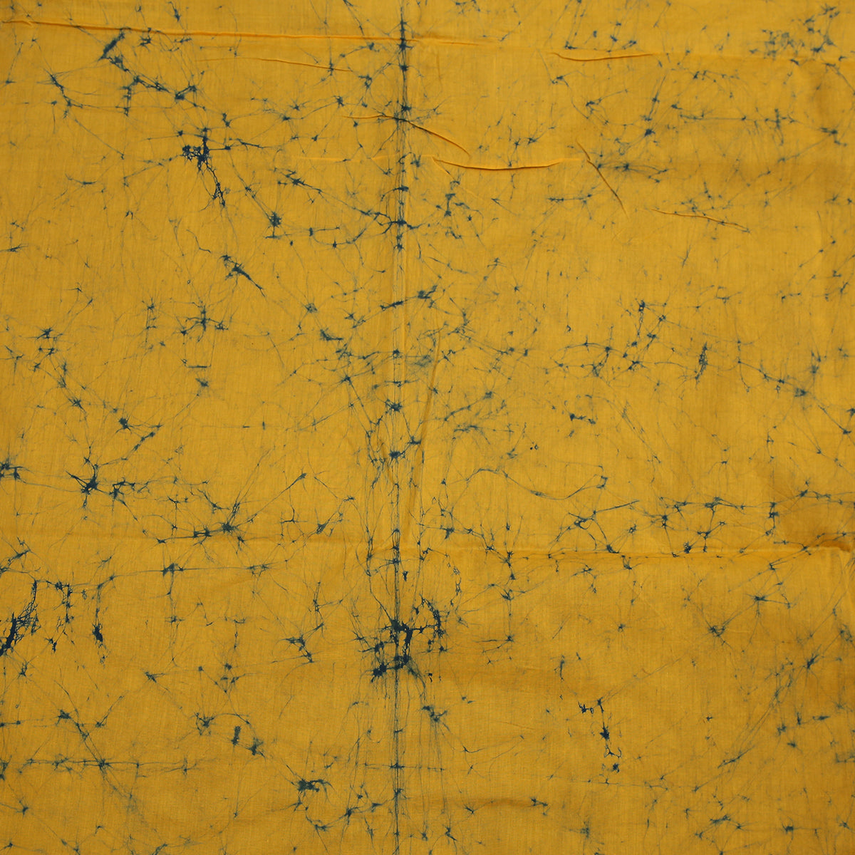 Cobalt Yellow Batik Saree