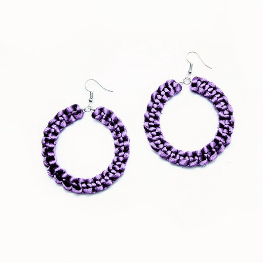 Peacock Hoop Earrings