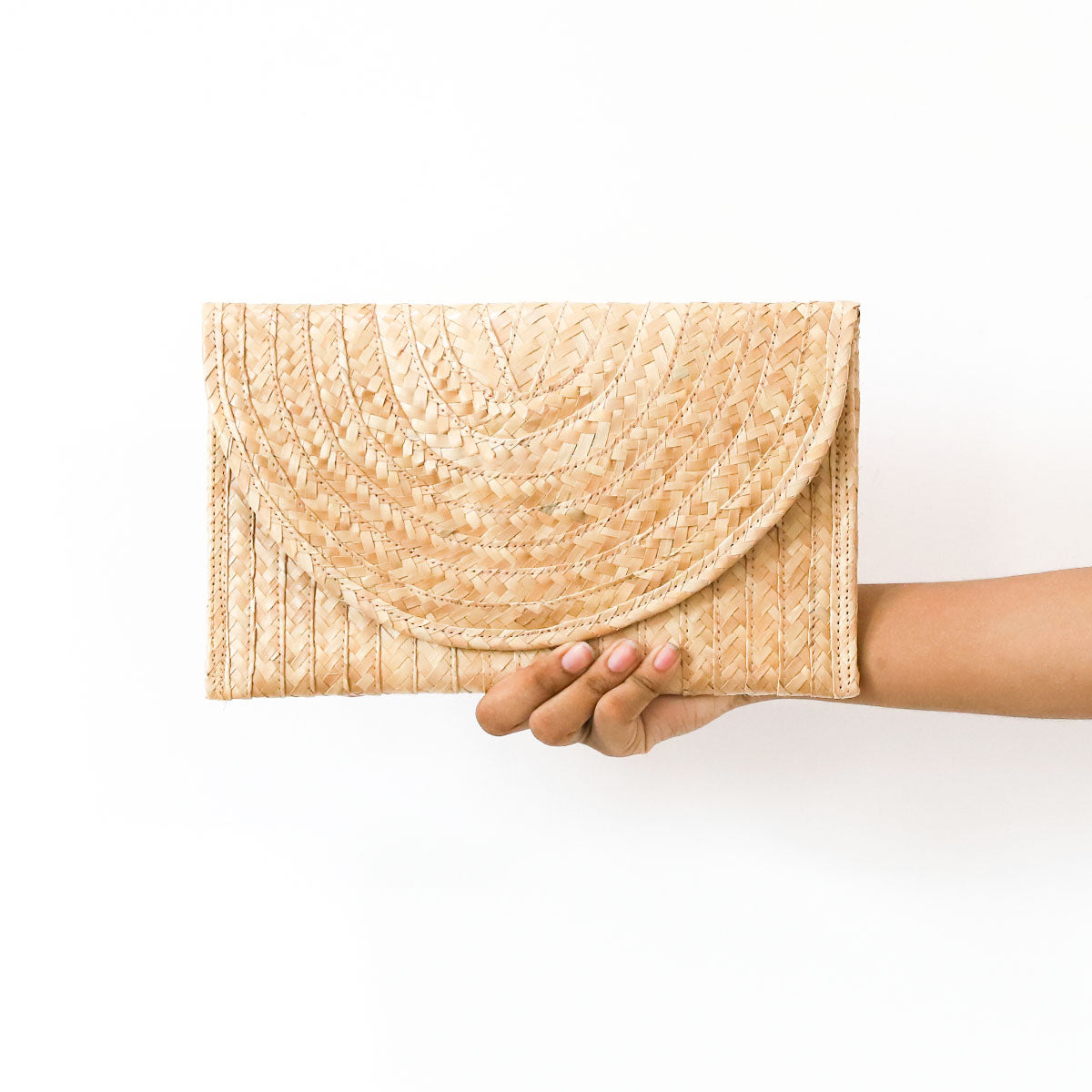 Natural Palmyrah Clutch
