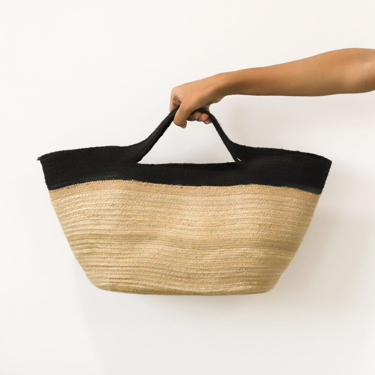Monochrome Chic Beach Bag
