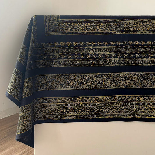 Knight Block Printed Table Cloth