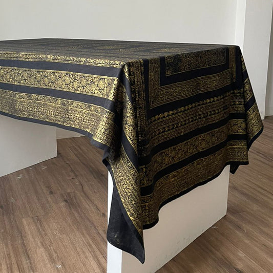 Knight Block Printed Table Cloth