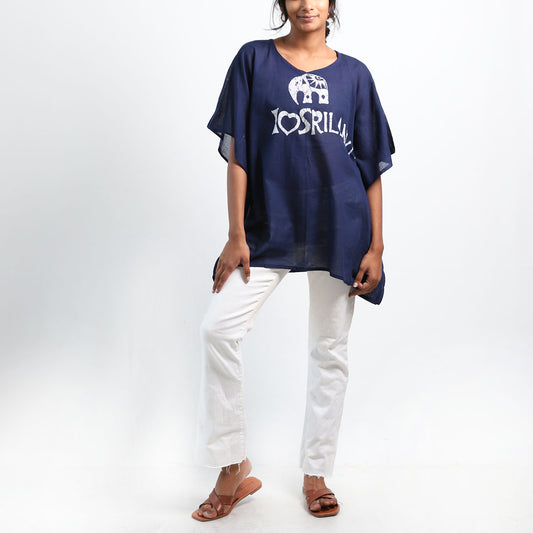 I Love Sri Lanka Batik Top