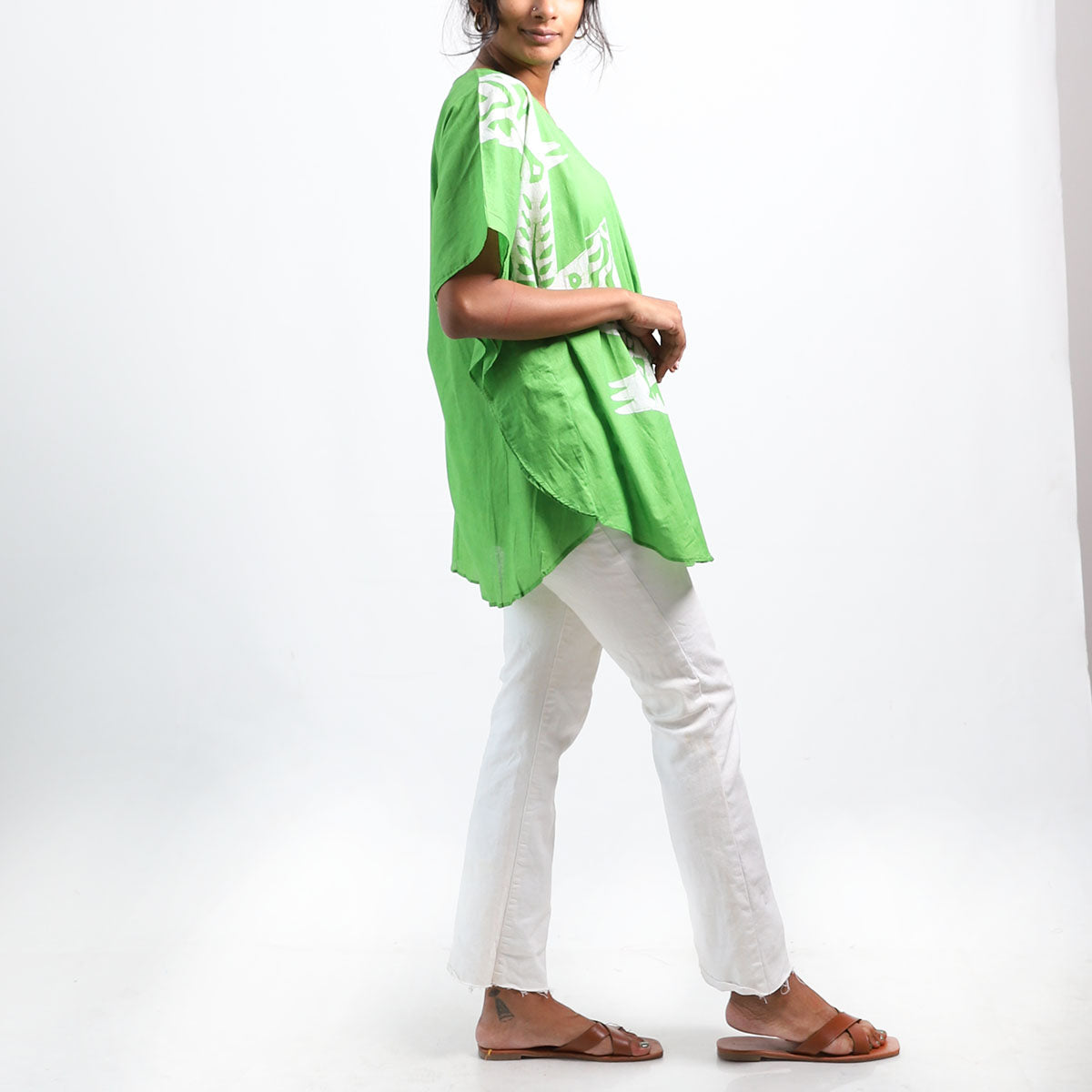 Green Grass Batik Top