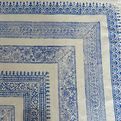Azure Block Printed Table Cloth