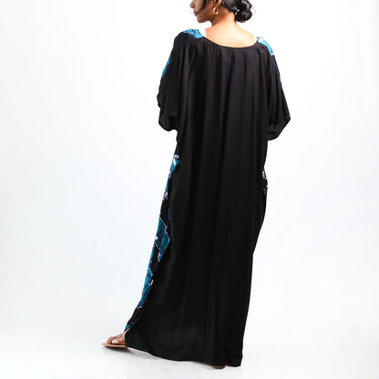 Azure Vines Batik Kaftan