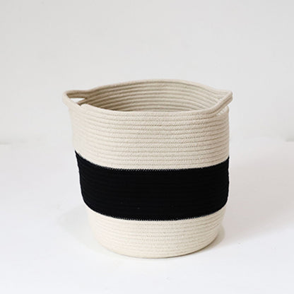 Monochrome Elegance Storage Basket