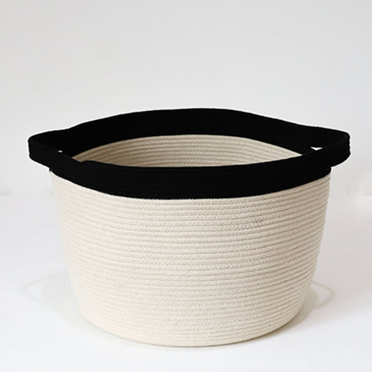 Sleek Monochrome Storage Basket