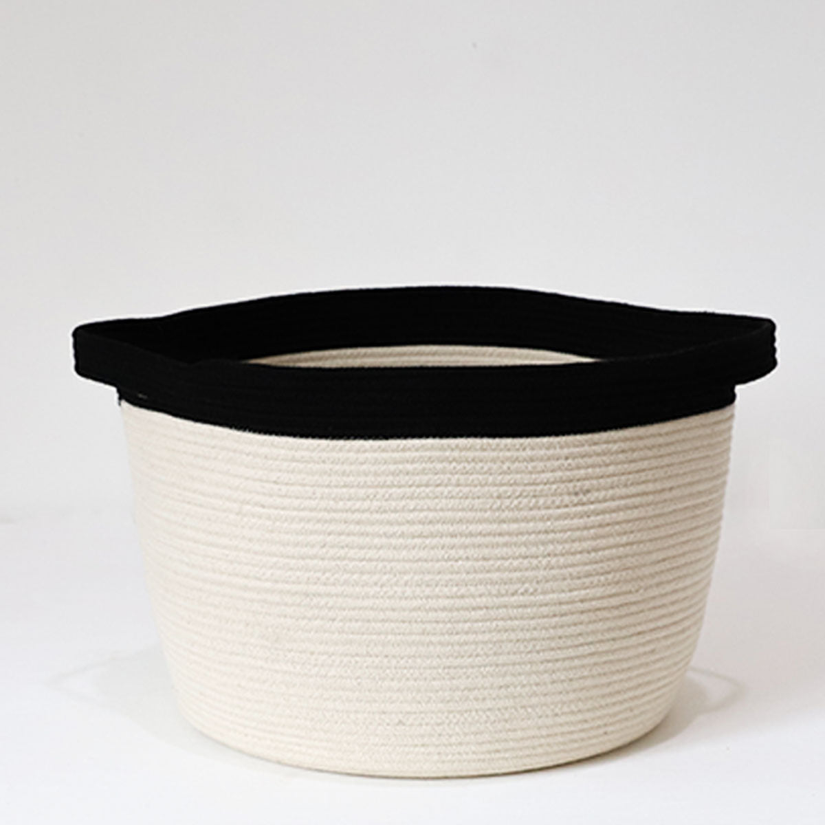 Sleek Monochrome Storage Basket