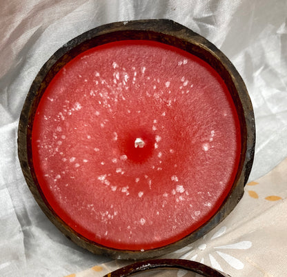 Strawberry Blonde Coconut Shell Candle - Small