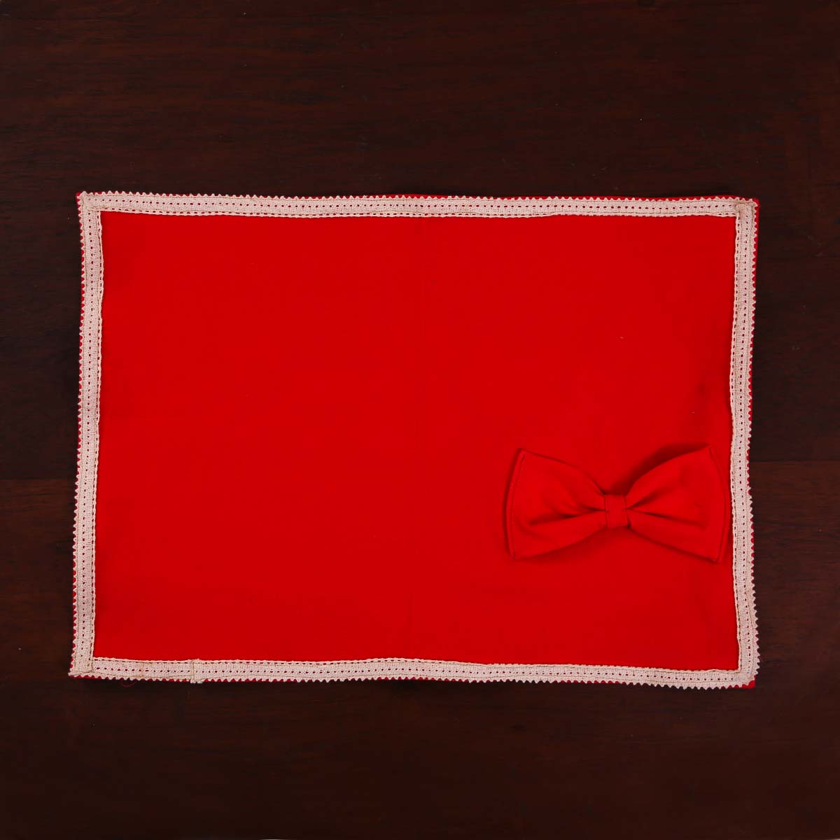 Garnet Linen Table Mat Set