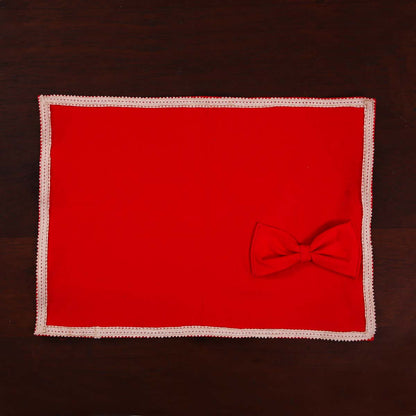 Garnet Linen Table Mat Set