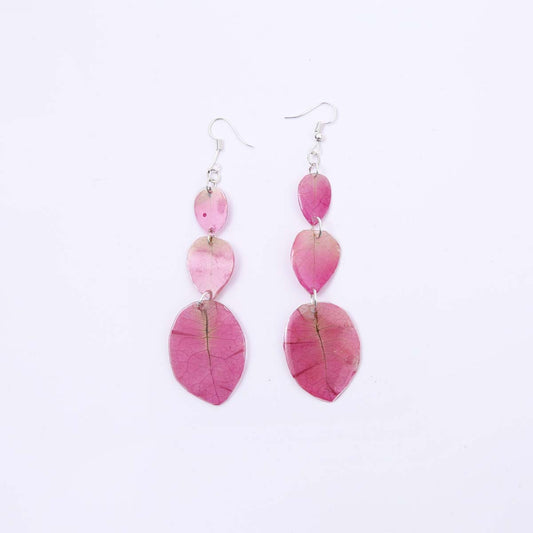 Layered Bougainvillea Earrings