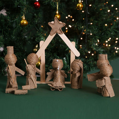 Burlap Nativity Set