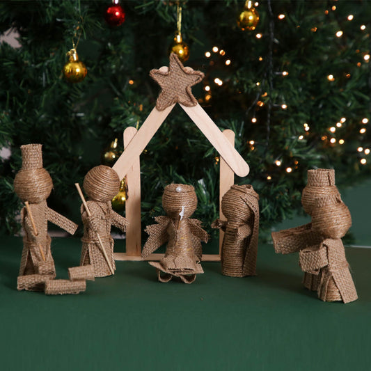 Burlap Nativity Set