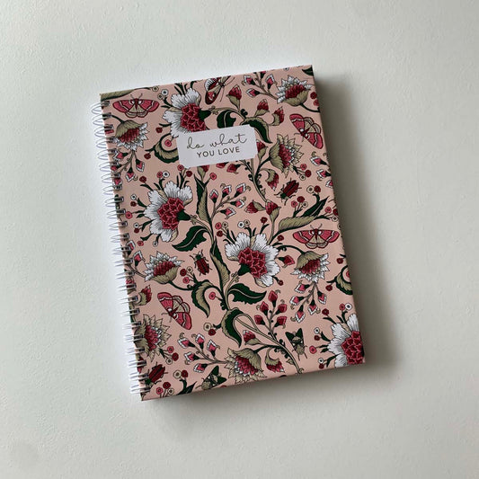 Peach Gardenia A5 Notebook