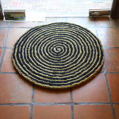 Swirl Round Coir Carpet