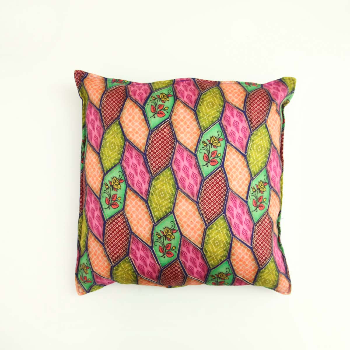 Rajasthan Block Purple Cushion cover