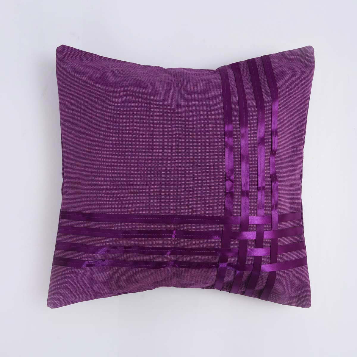 Mauve Handloom Cushion Cover