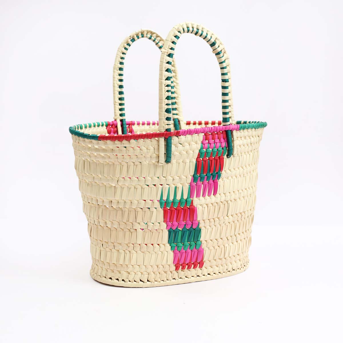 Zig Zag Palmyra Shopping Basket